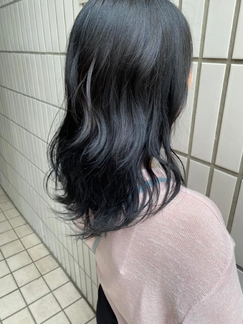 ショート カラー アッシュ ブルーカラー ブルーアッシュ 柴田 翔太郎のヘアスタイル