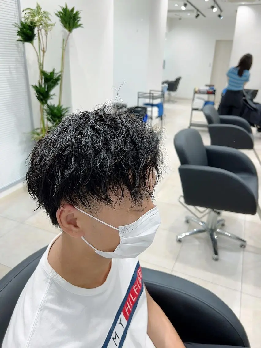 パーマ メンズ カット パーマ 伊藤 海のヘアスタイル