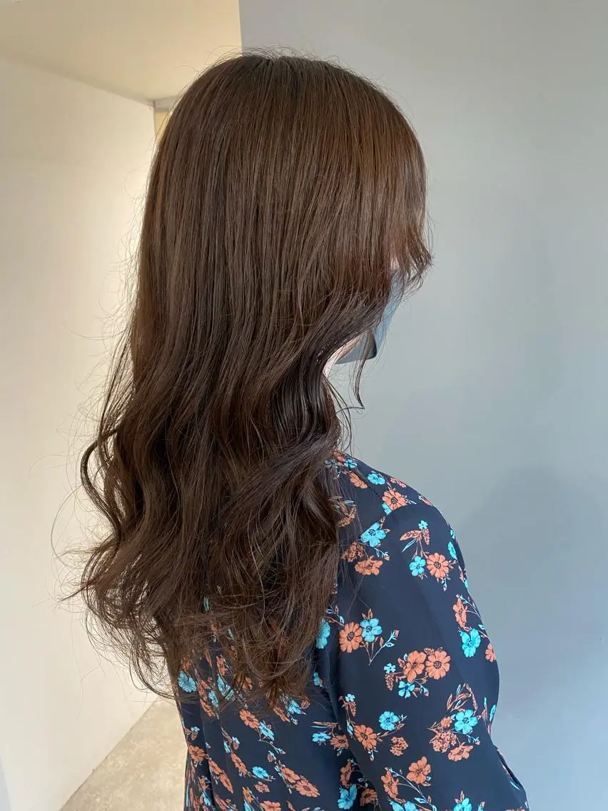 セミロング カラー ヘアアレンジ ラベンダーカラー ヘアカラー ボブ /ニュアンス/ satomi🧸💖のヘアスタイル