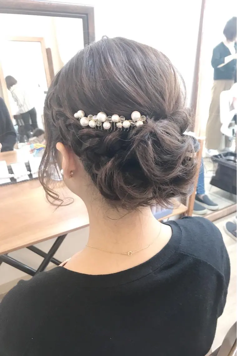 セミロング ヘアアレンジ 早朝✨ヘアセット 着付け/清水玲歌のその他イメージ