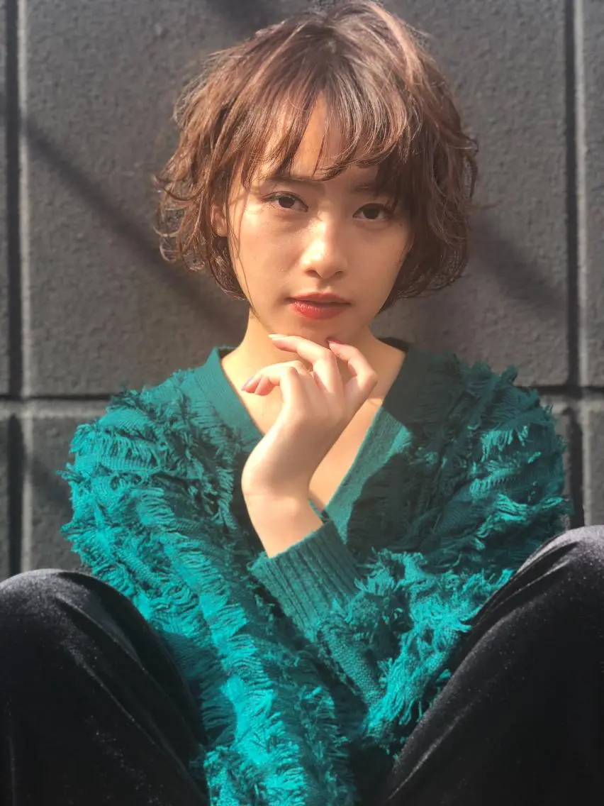 ショート パーマ カラー アディクシーカラー ケアカラー イルミナカラー 髪質改善 トリートメント ヘアカラー トリートメント 【全席個室サロン】 NUMBER 天王寺のヘアスタイル