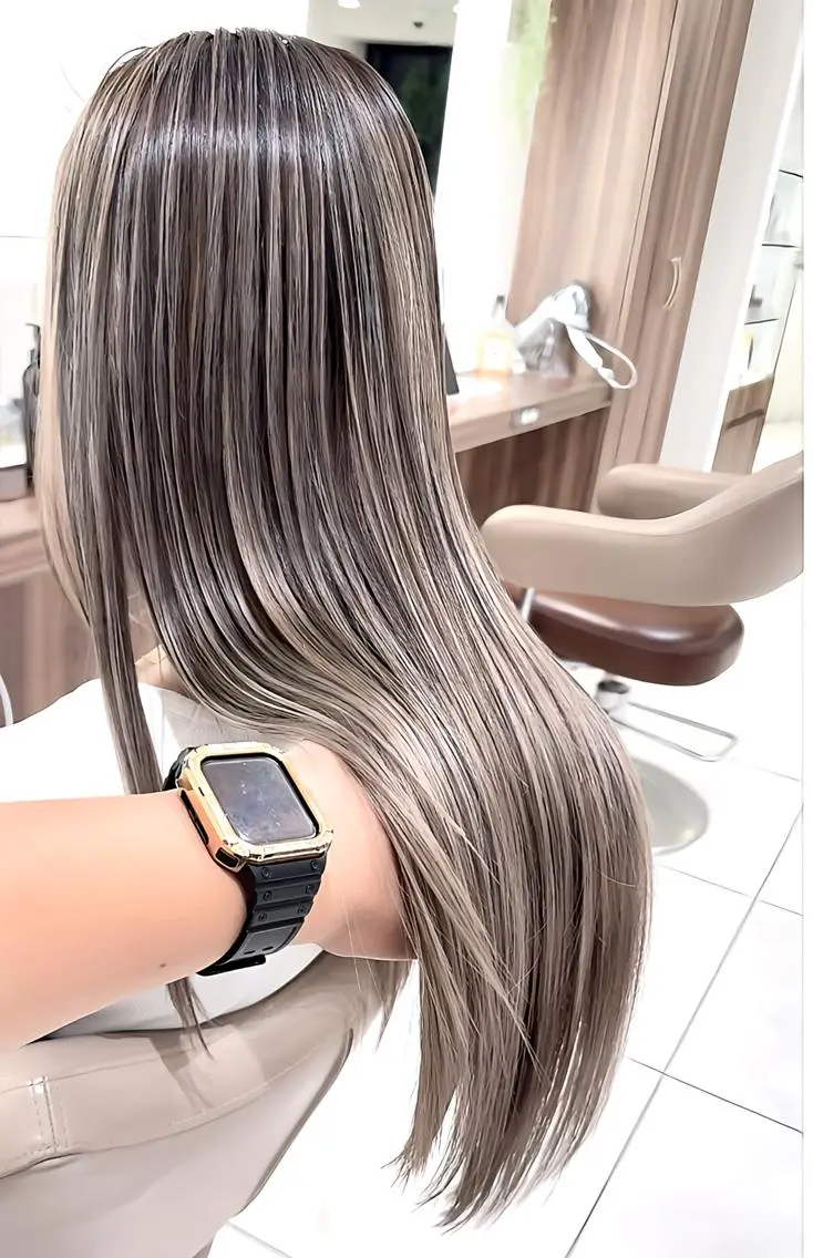 ロング カラー バレイヤージュ 髪質改善 レイヤーカット ヘアカラー トリートメント 大宮/バレイヤージュ 髪質改善/澤田隆誠のヘアスタイル