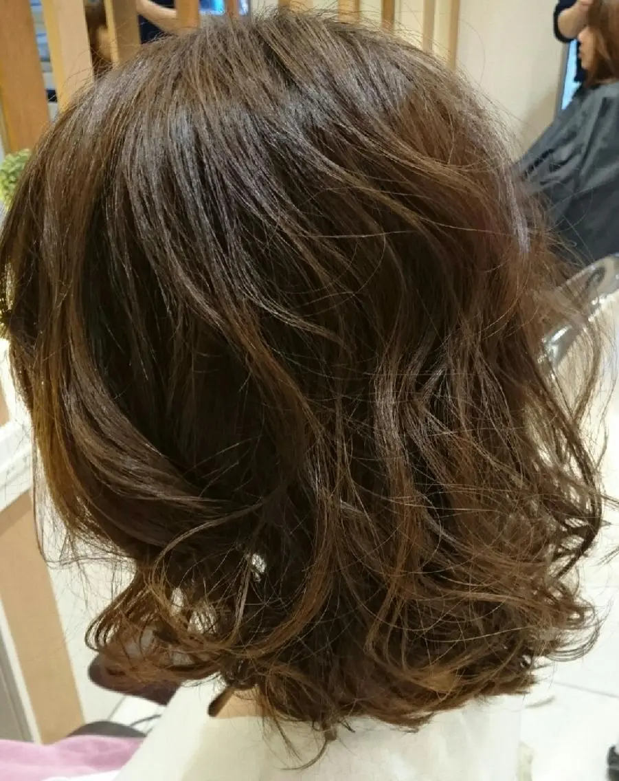 ヘアアレンジ ミディアム 切りっぱなしボブ ボブ ヘアセット/髪質改善 /カラー/TADOのヘアスタイル