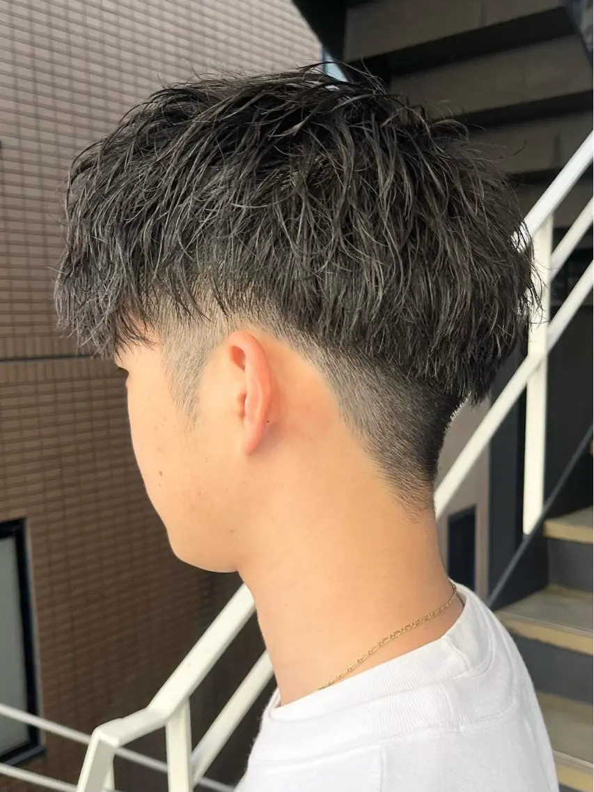 ショート メンズ カット 💎髪質改善/縮毛 矯正💎メンズパーマのヘアスタイル