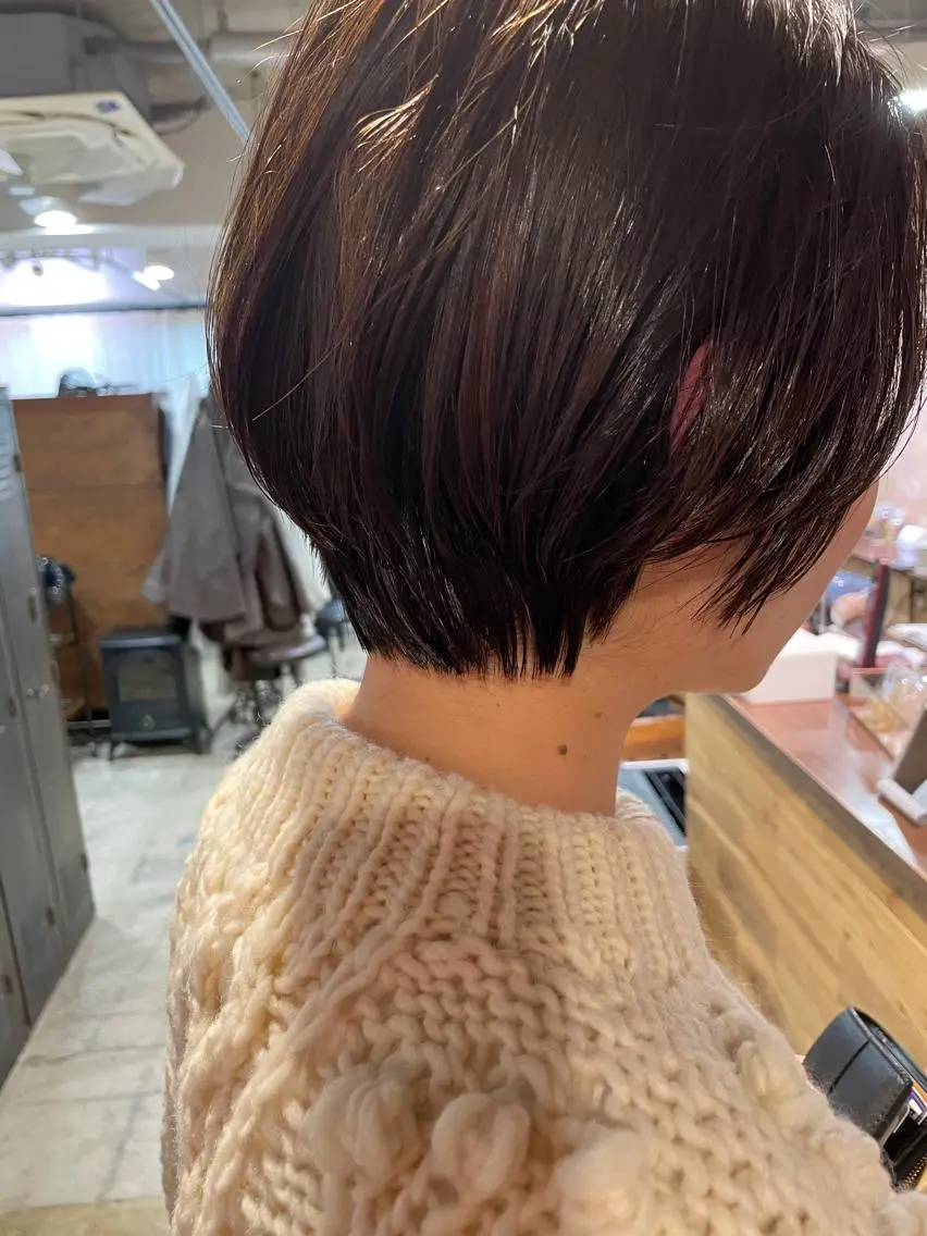 ショート ショートヘア カット ヘアカラー トリートメント ayane⭐️ボブ・ ショート・パーマのヘアスタイル