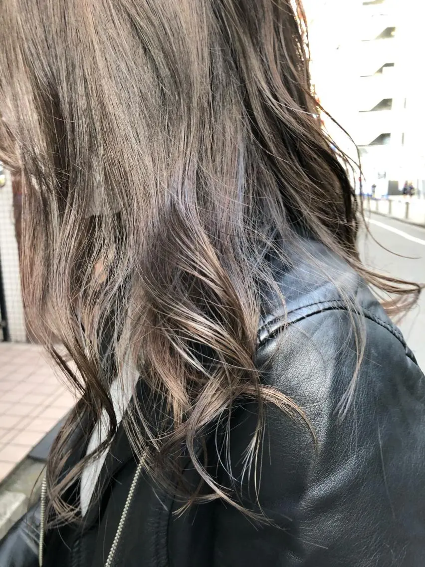 ロング カラー 透明感カラー ヘアカラー トリートメント ヘアセット 🌷ボブ/髪質改善 ストレートのヘアスタイル