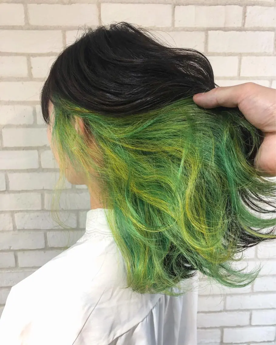 ミディアム カラー パーマ ヘアアレンジ メンズ キッズ ネイル マツエク・マツパ メンズブリーチ メンズインナーカラー ブリーチ インナーカラー 新宿/髪質改善/ 美髪矯正✨浅江通友のヘアスタイル