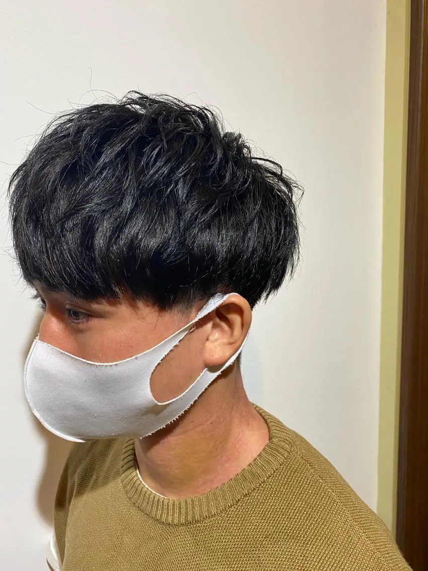 メンズ マッシュ 石川 信英のヘアスタイル