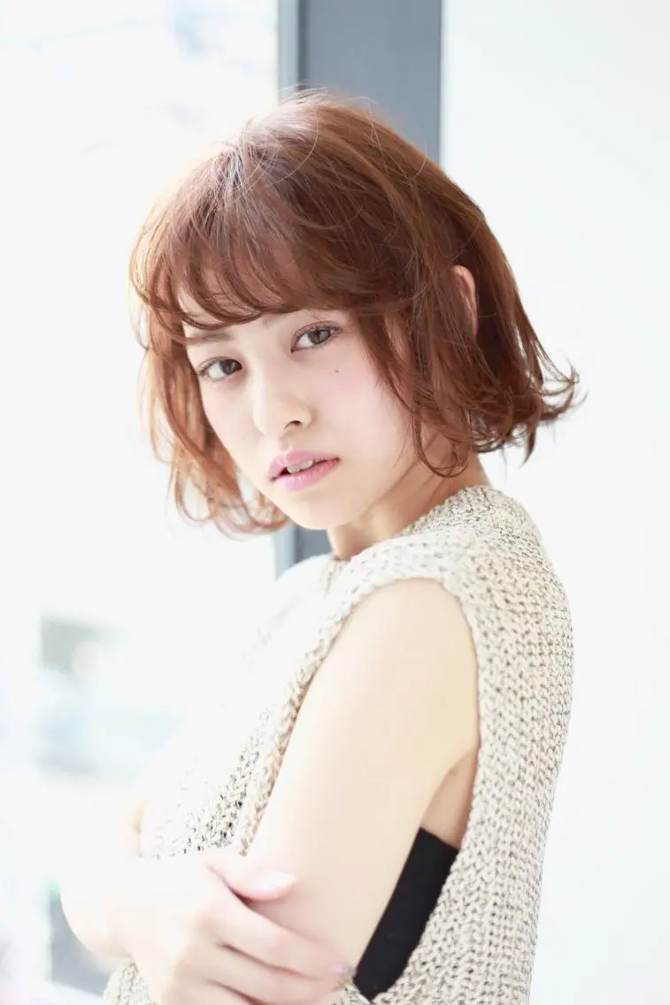 ミディアム 松島 涼花のヘアスタイル
