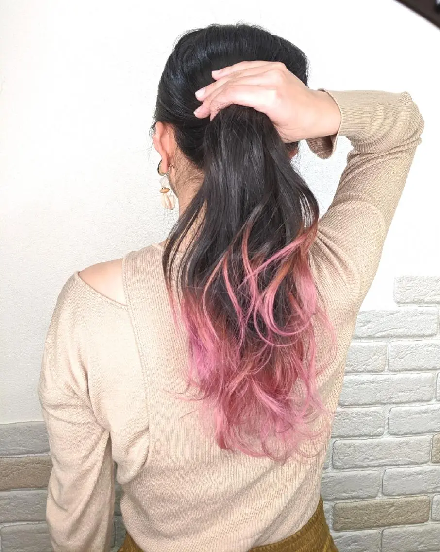 ロング カラー ヘアアレンジ ヘアカラー HIME. ＊*ヒメドットのヘアスタイル