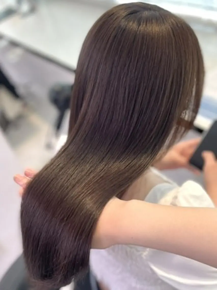 カラー カット ヘアカラー 縮毛矯正 *モデル募集🪽トレ ンド透明感/天神のヘアスタイル
