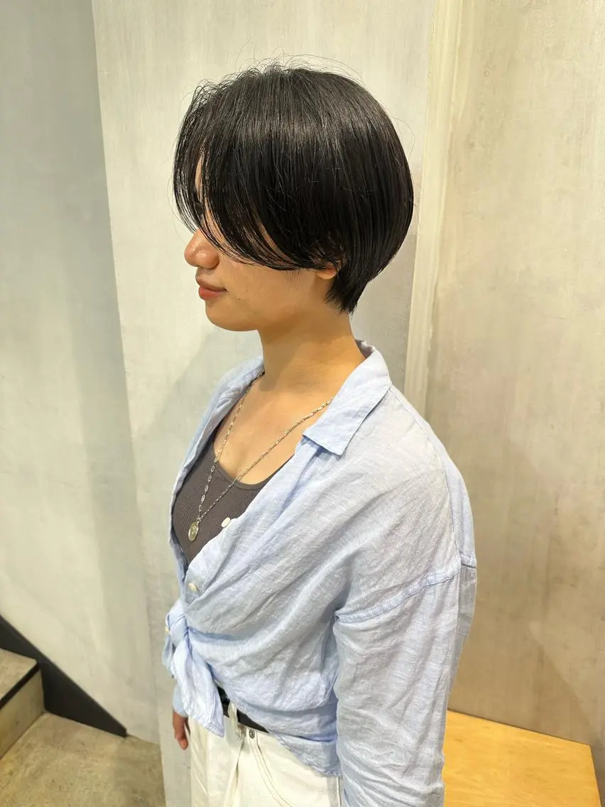 ショート ハンサムショート 丸みショート ショートヘア ミゾブチ ユリカのヘアスタイル