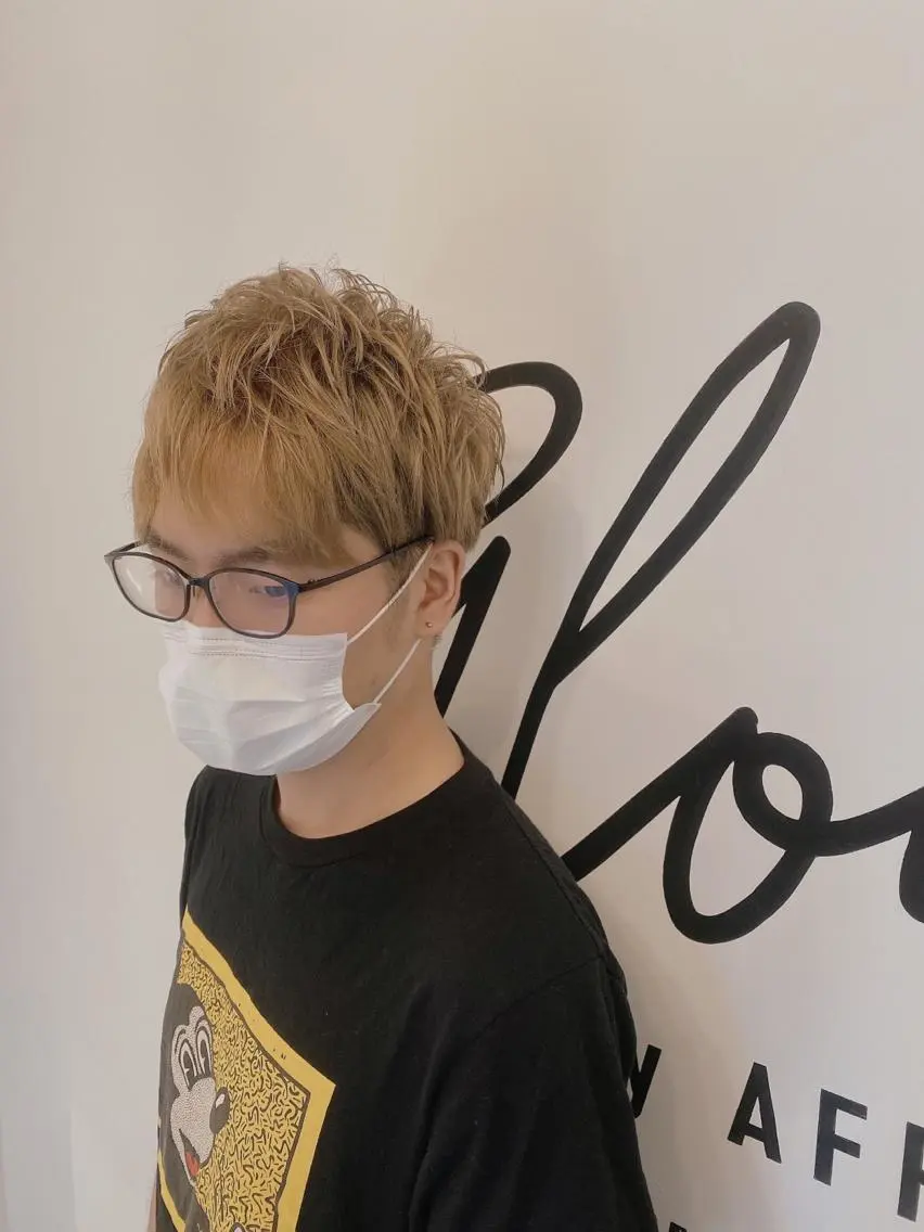 ショート メンズ glowm店長 加藤翔太のヘアスタイル