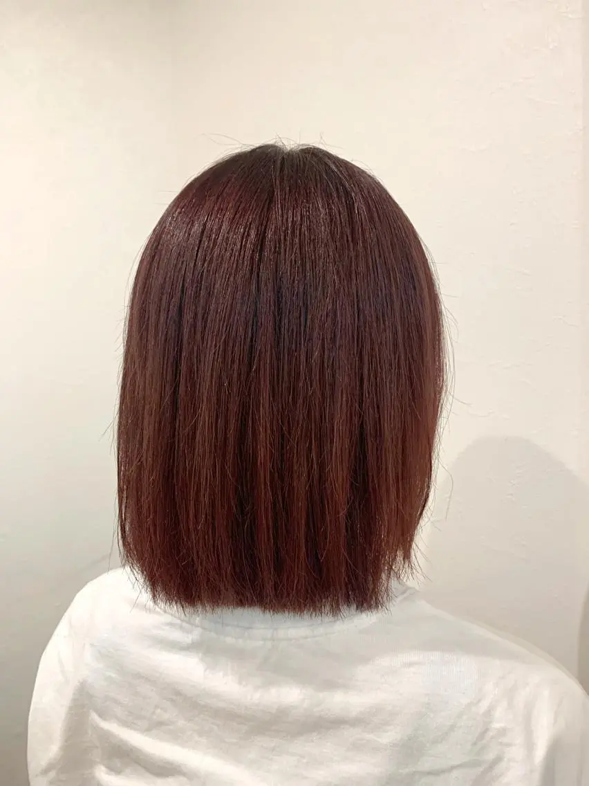 ショート カラー ピンクカラー レッドカラー ヘアカラー NUMBER 天王寺 🌼yuriのヘアスタイル