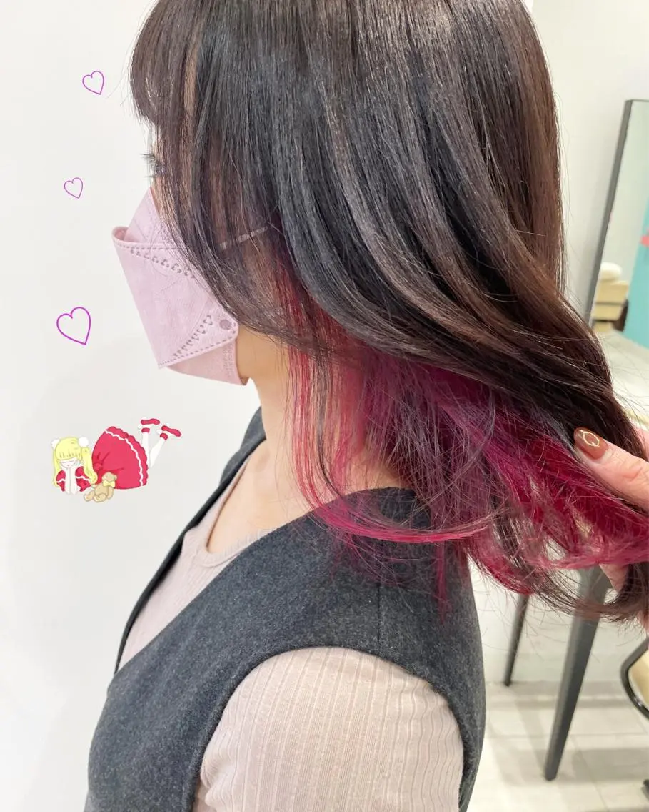 ショート カラー ピンクカラー 新宿駅近♡個室 ♡関口三都季🌜のヘアスタイル