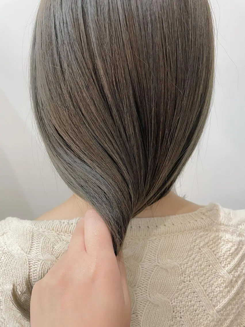 ミディアム カラー パーマ 💖美髪矯正💖 辻未侑のヘアスタイル