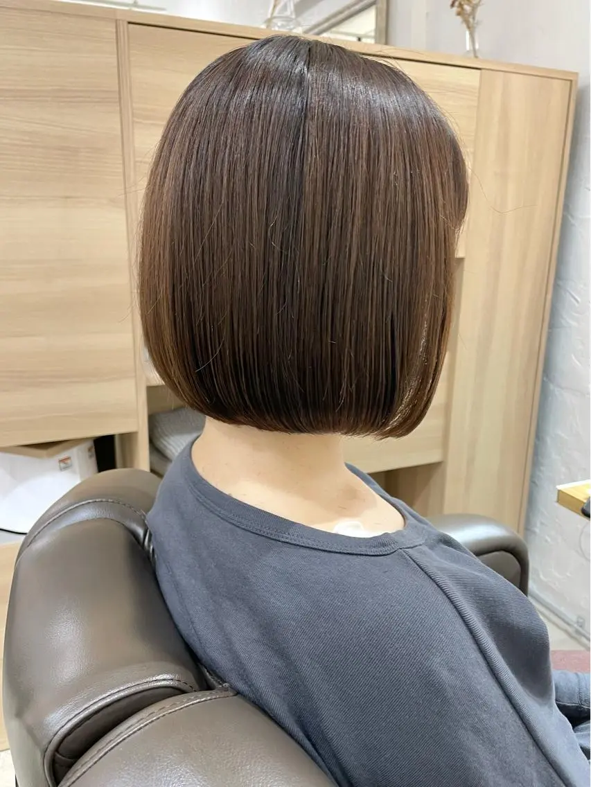 ショート カラー 髪質改善 縮毛矯正/ レイヤー/銀座/本木のヘアスタイル