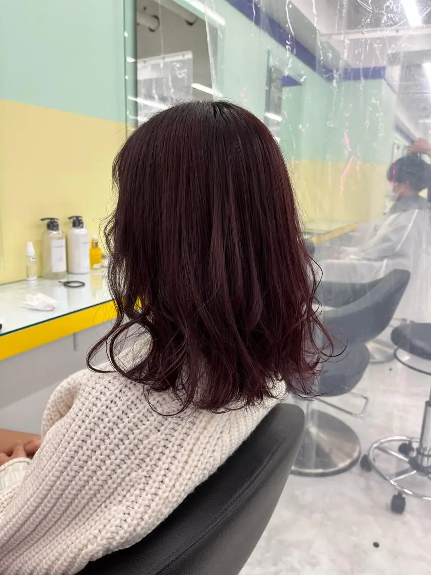 セミロング カット ヘアカラー トリートメント ヘッドスパ ヘアセット 🪞透明感カラー🫧 縮毛矯正🥇かずきのヘアスタイル