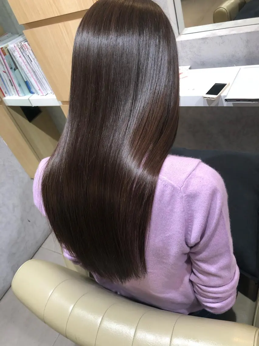 ロング カット 縮毛矯正 トリートメント 【髪質改善特化･ 福田航洋】のヘアスタイル