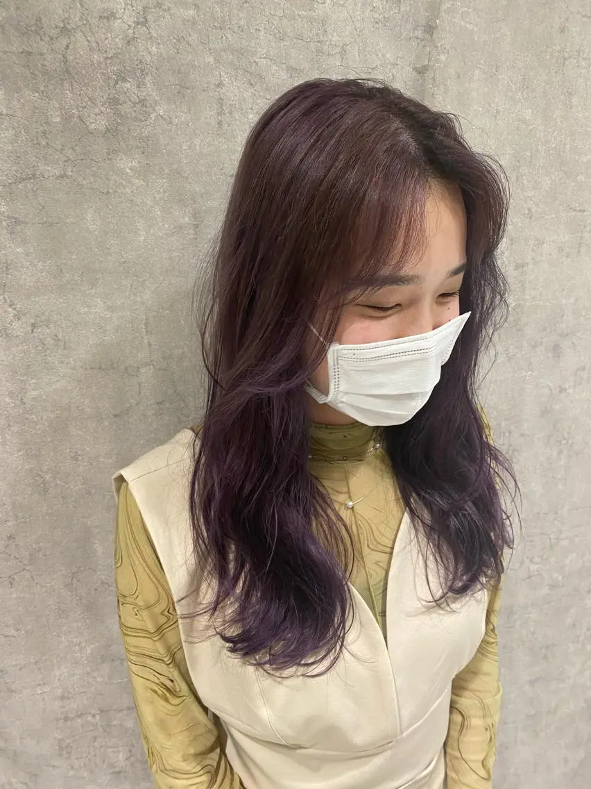 ロング カラー バレイヤージュ ブリーチ ケアブリーチ 透明感カラー デザインカラー 🔆韓国 norika🔆のヘアスタイル