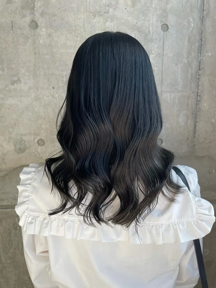 セミロング カラー ヘアアレンジ 縮毛矯正/髪質改善/ ブリーチ毛/木元渓太のヘアスタイル