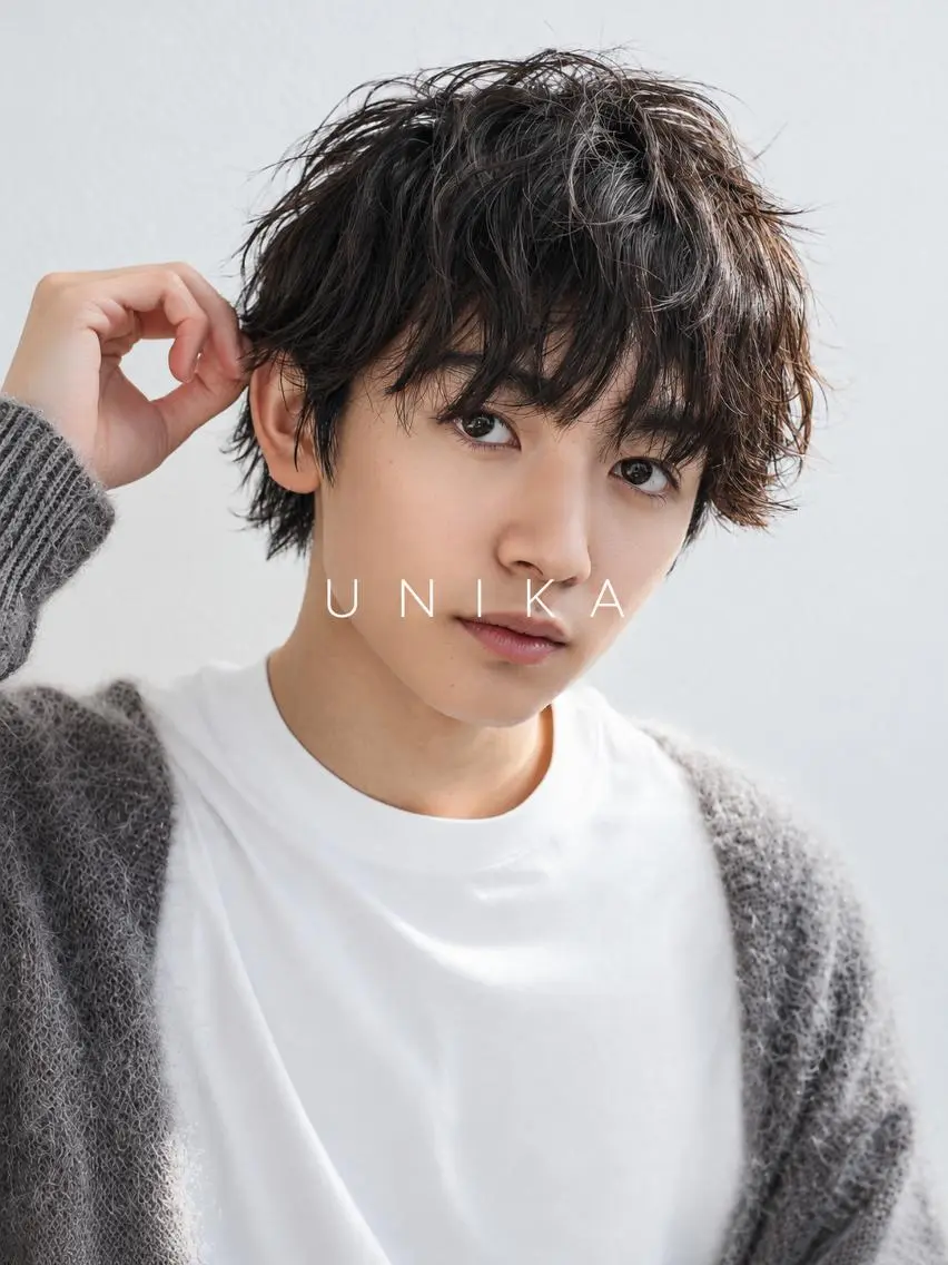 メンズ カット パーマ 伴藤 寿男のヘアスタイル