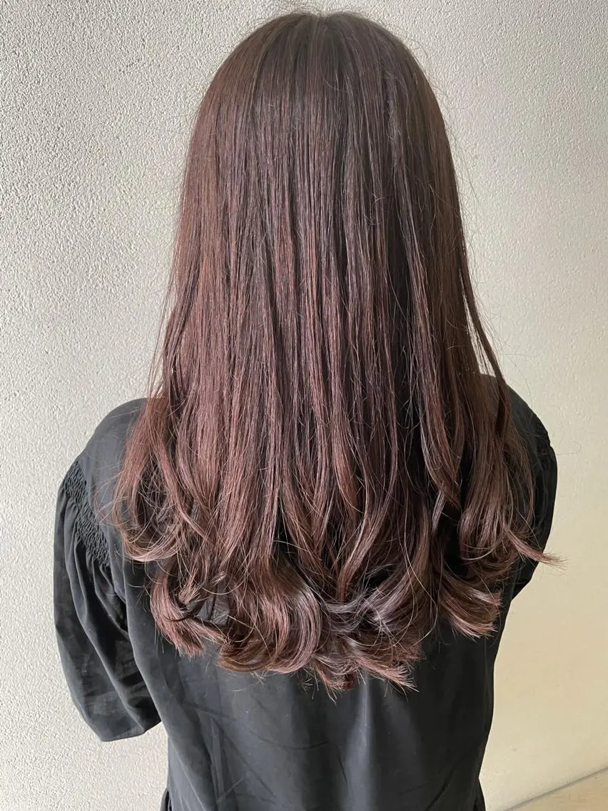 ロング カラー ブラウンカラー Owl hairのヘアスタイル
