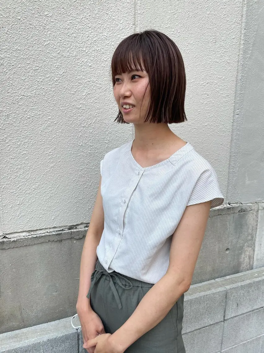 ミディアム ハイライト カット ヘアカラー トリートメント ayane⭐️ボブ・ ショート・パーマのヘアスタイル