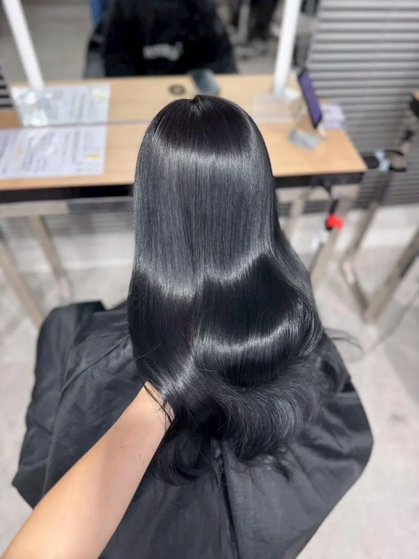 ロング ヘアカラー トリートメント ヘアセット 髪質改善×艶髪カラー 🫧銀座のヘアスタイル