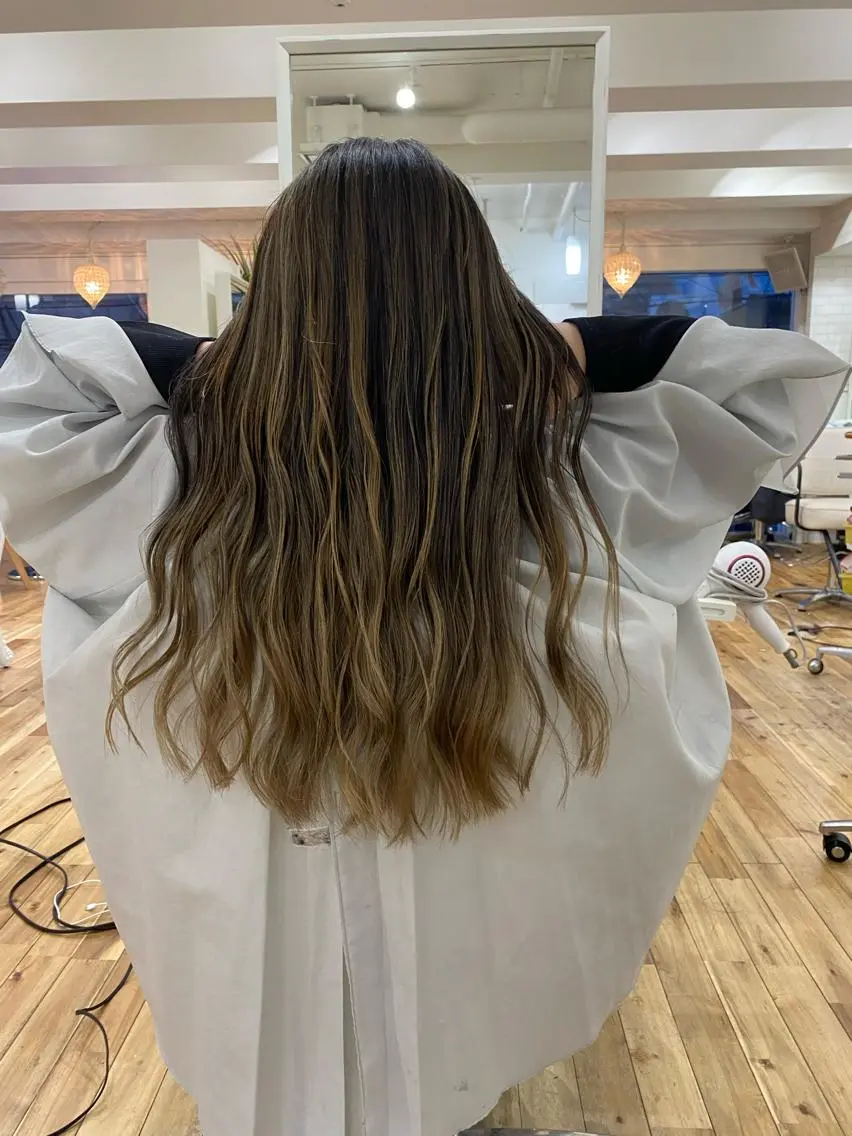 ロング カラー ヘアアレンジ 久米 治仁のヘアスタイル