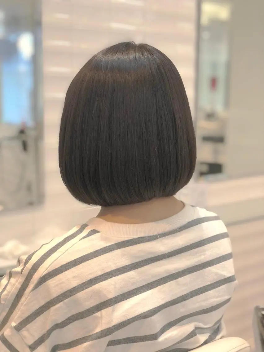 ミディアム カット ヘアカラー レイヤーカット ショート/宮本洋介のヘアスタイル