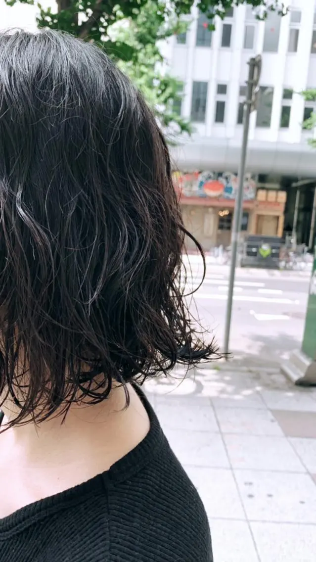 ミディアム パーマ ダブルカラー/透明感 💈JUNYA💈のヘアスタイル