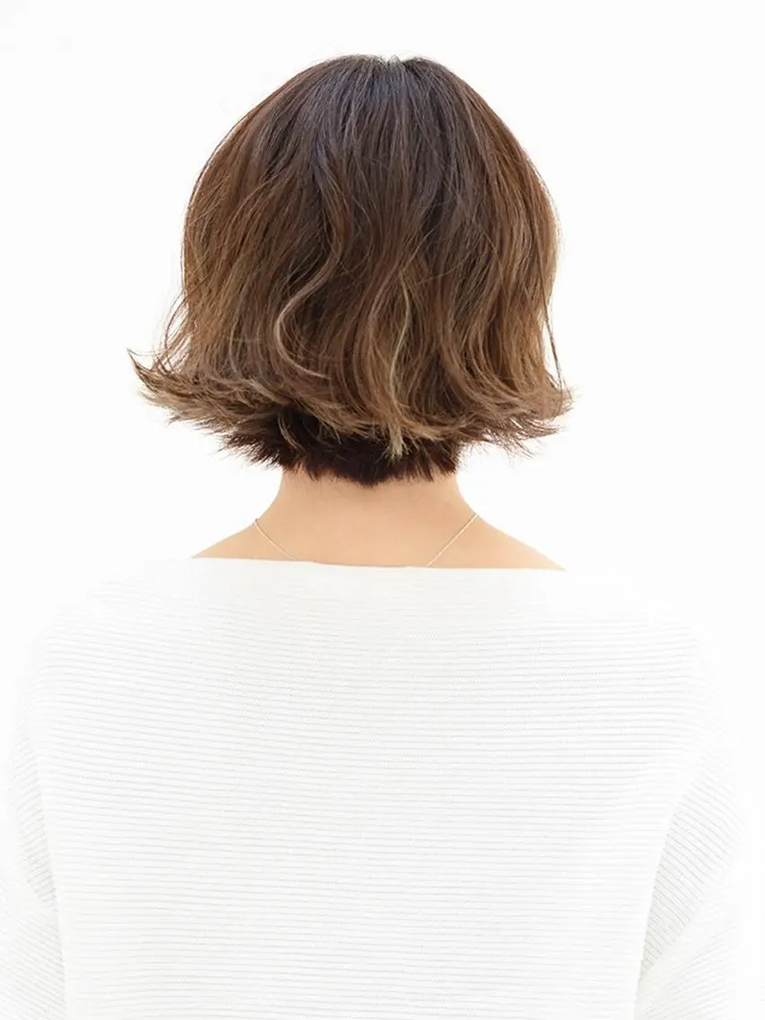 ショート カラー パーマ ショート/ボブ オオタダイスケのヘアスタイル