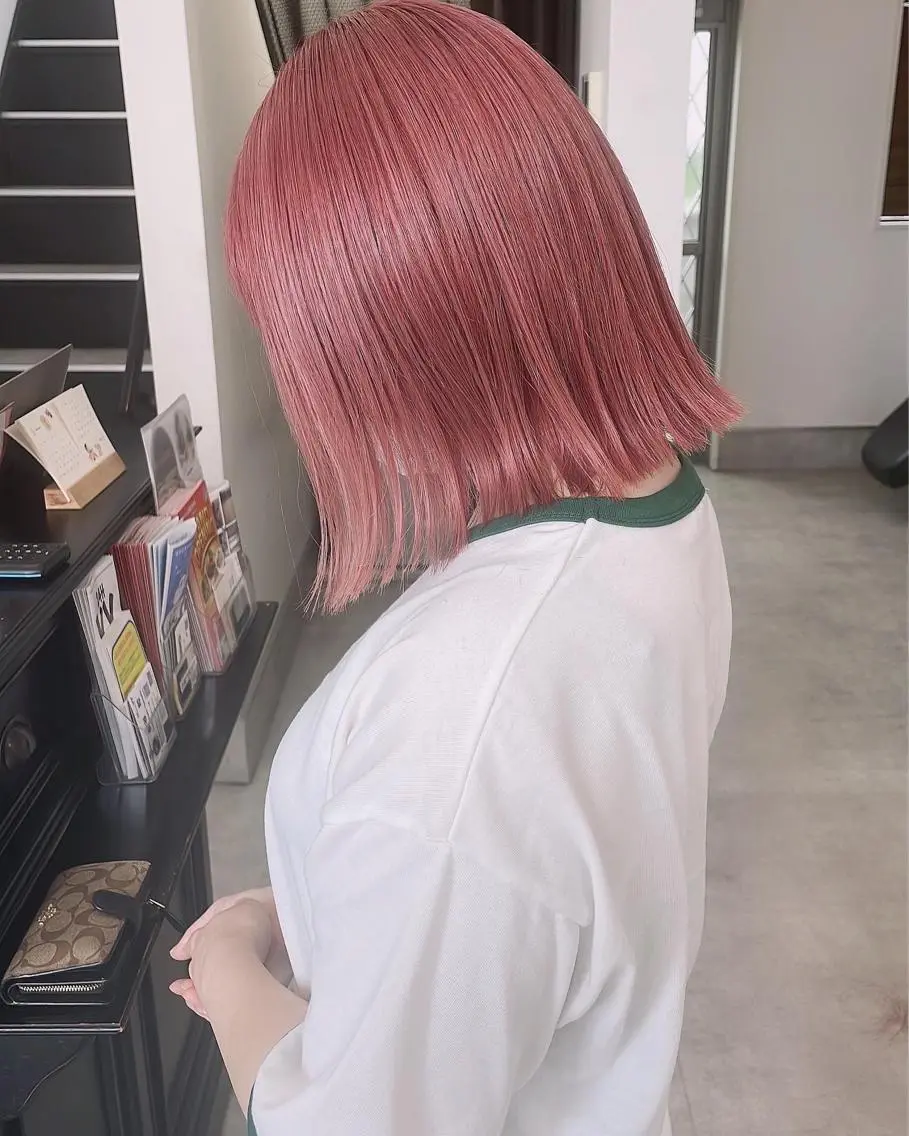 ミディアム カラー 河内 元伸のヘアスタイル