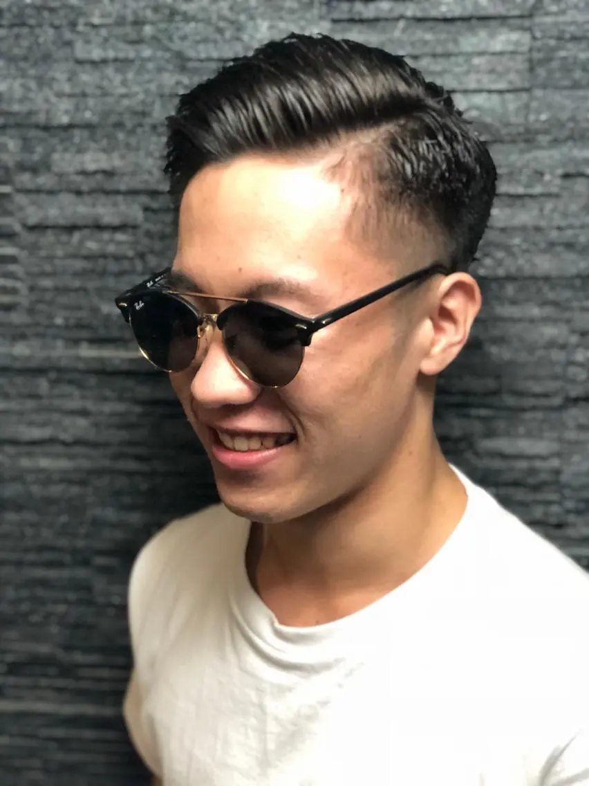 ショート メンズ フェードカット スキンフェード 澤 谷のヘアスタイル