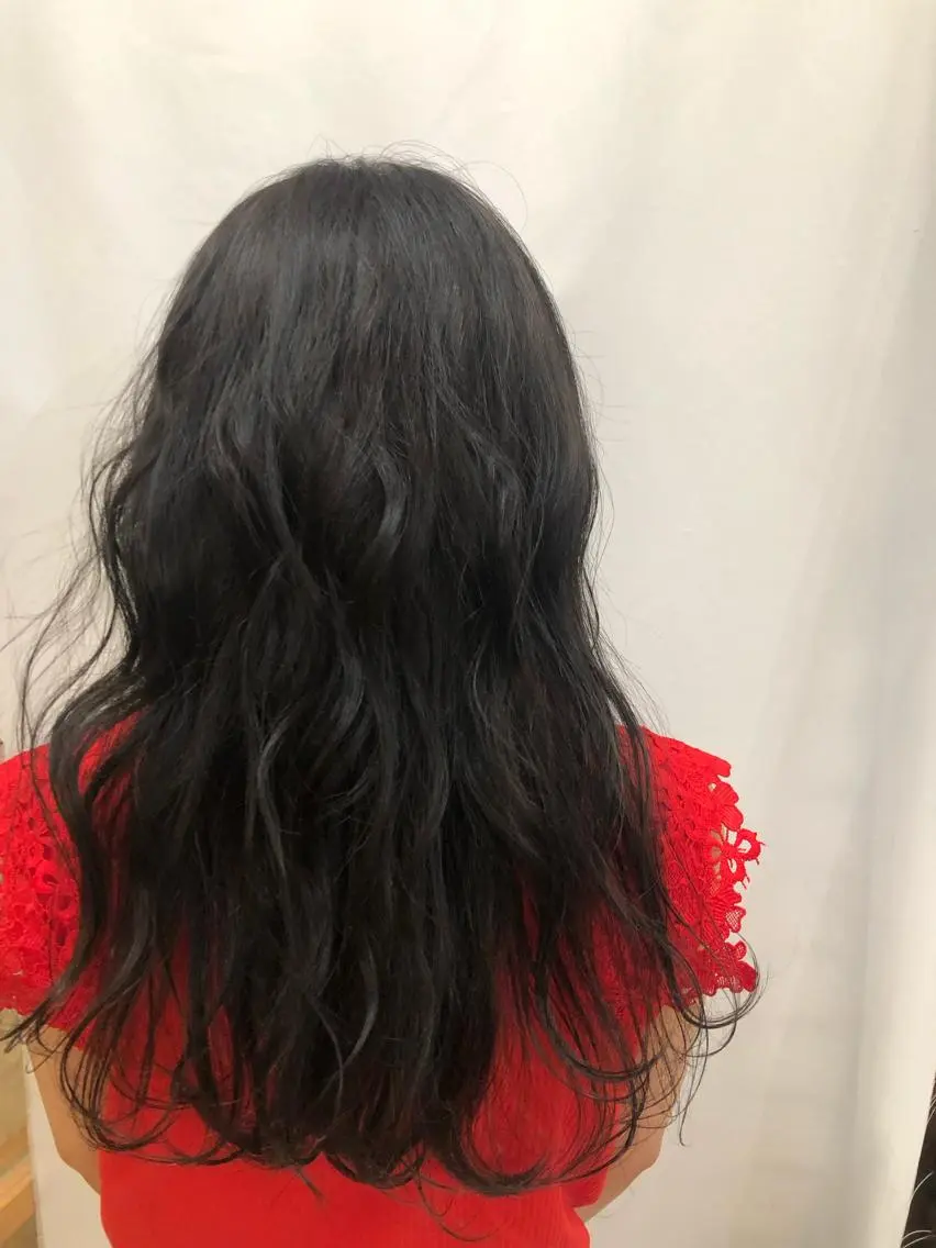 ロング カラー パーマ ヘアアレンジ 暖色ボブ 🍊rikakoのヘアスタイル