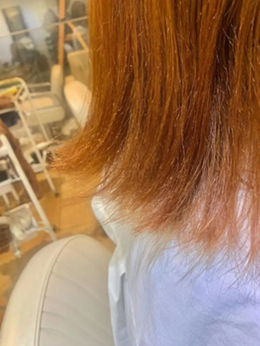 セミロング ヘアアレンジ カラー パーマ セミロングパーマ アディクシーカラー ベージュカラー ブリーチ ケアカラー ヘアカラー トリートメント ヘアケア特化型サロン newi 梅田のヘアスタイル