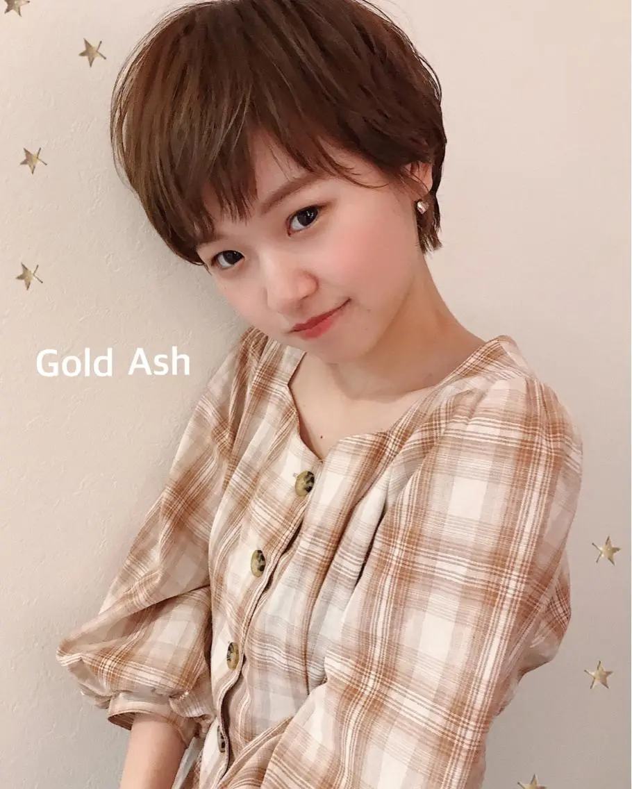 ショート カラー カット ヘアカラー 市川 千夏のヘアスタイル