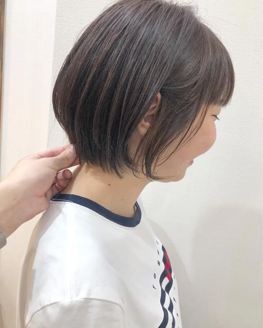 ショート ショートヘア 横浜ブリーチムラ直し ハイトーン/ブリーチのヘアスタイル