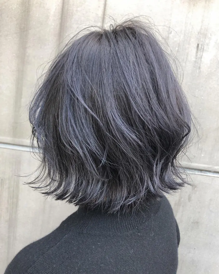 ショート カラー アディクシーカラー アッシュ アッシュグレー ベージュカラー 黒髪 北間 寛哉のヘアスタイル