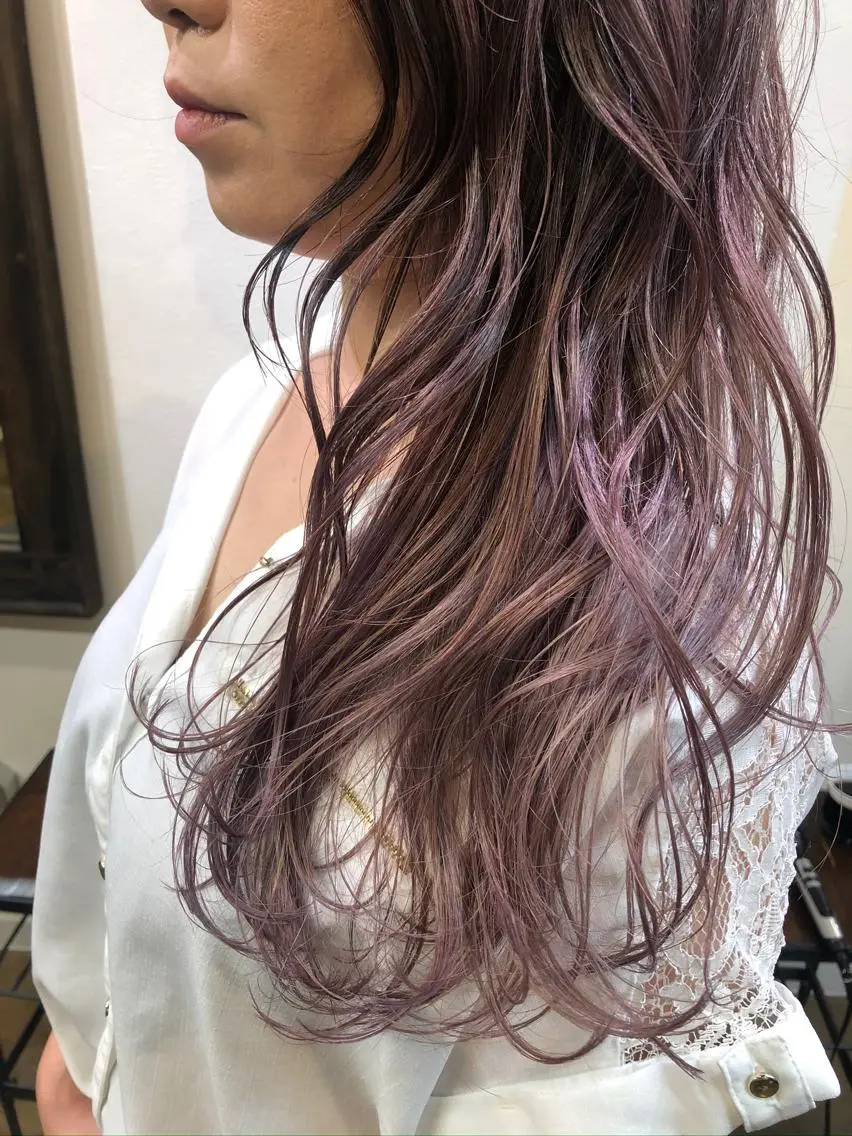 ロング カラー カット ヘアカラー トリートメント コレットヘアー 田中アヤノのヘアスタイル