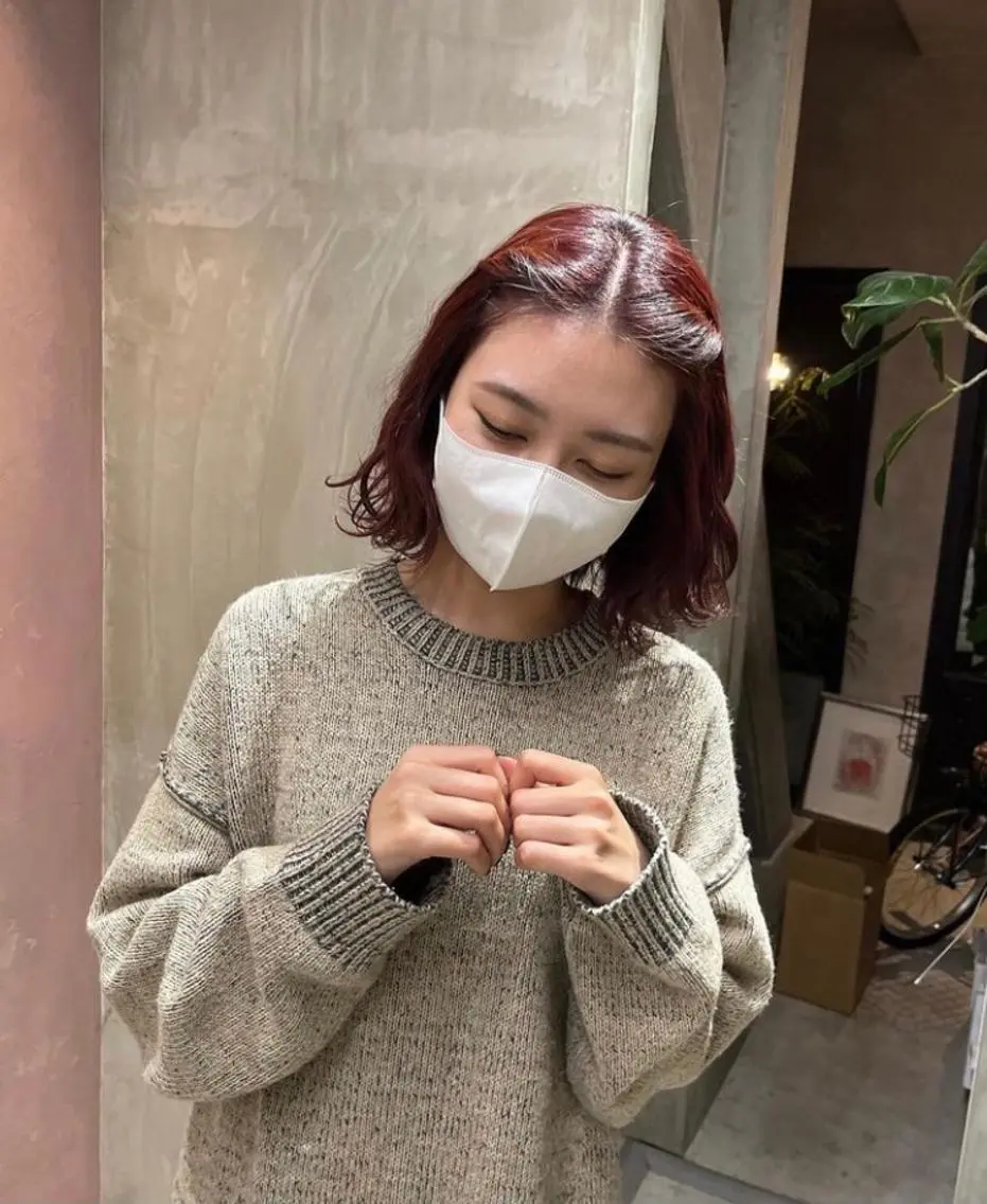 カラー ふじはら ひなこのヘアスタイル