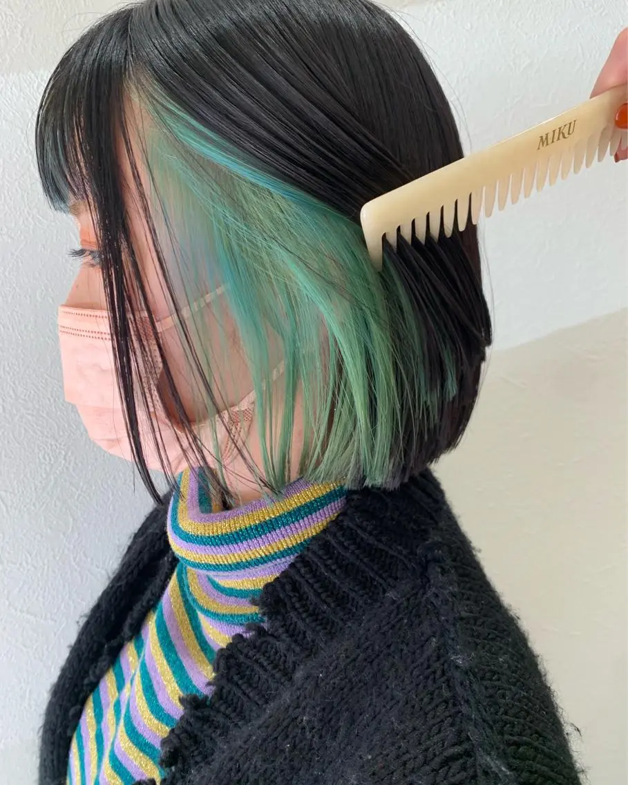 ショート カラー ブリーチ インナーカラー カット ヘアカラー トリートメント hubhair レイヤー/透明感のヘアスタイル
