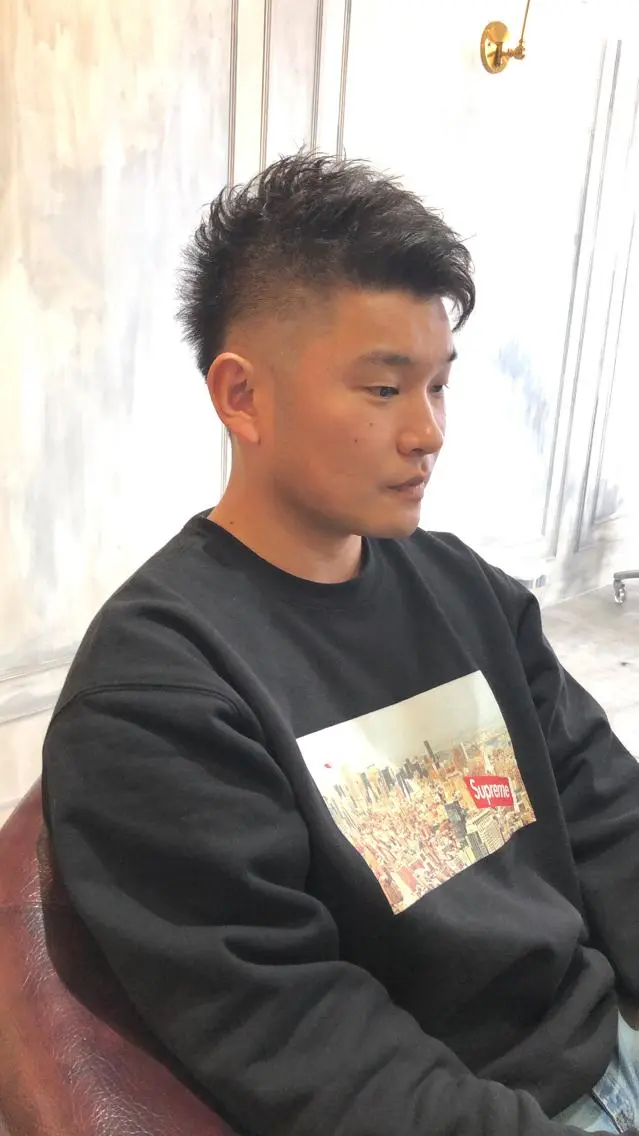 メンズ フェードカット メンズパーマ 水谷 俊一のヘアスタイル