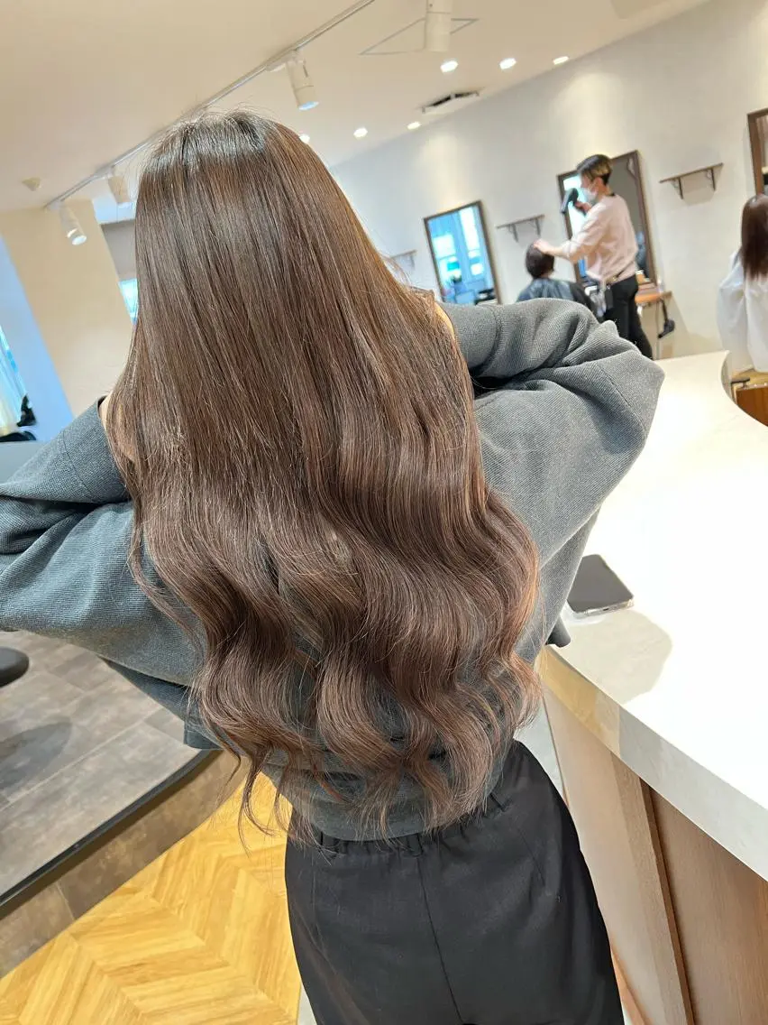 ロング ARIA💎縮毛矯正 ブリーチ💎複雑履歴のヘアスタイル