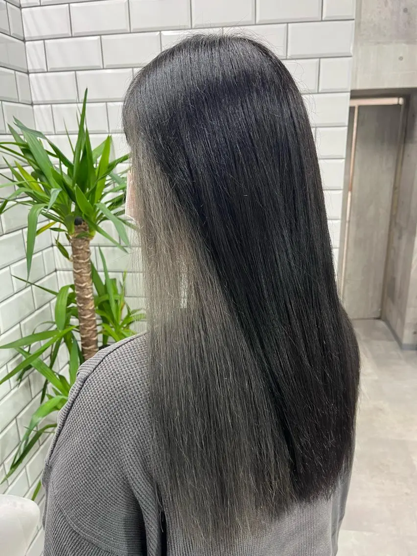 ロング カラー ヘアカラー トリートメント ヘアセット newi赤羽 HINATAのヘアスタイル