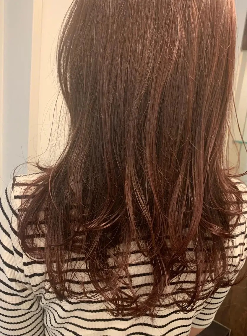 ミディアム カラー ボルドーカラー WISTERIA P LUS1 ikumiのヘアスタイル