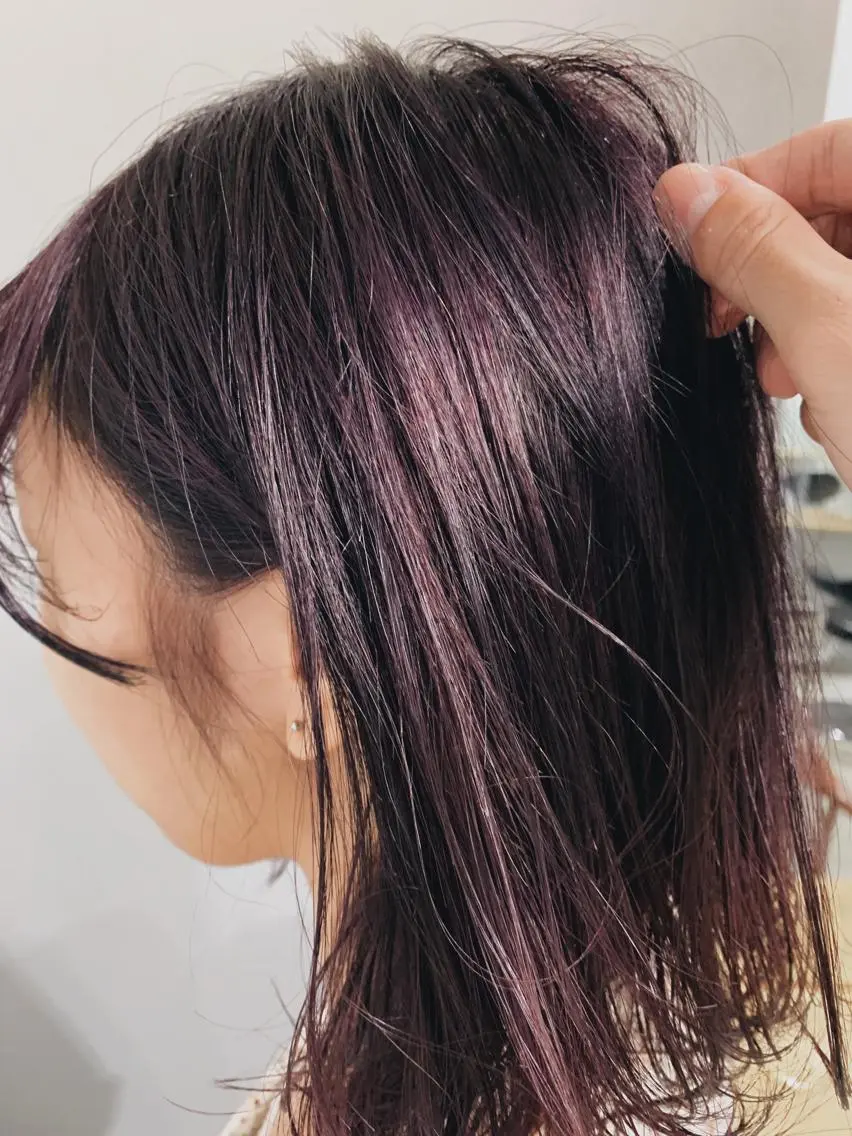 ミディアム カラー ヘアアレンジ ボブパーマコテ巻き風 パーマNo1深江秀平のヘアスタイル