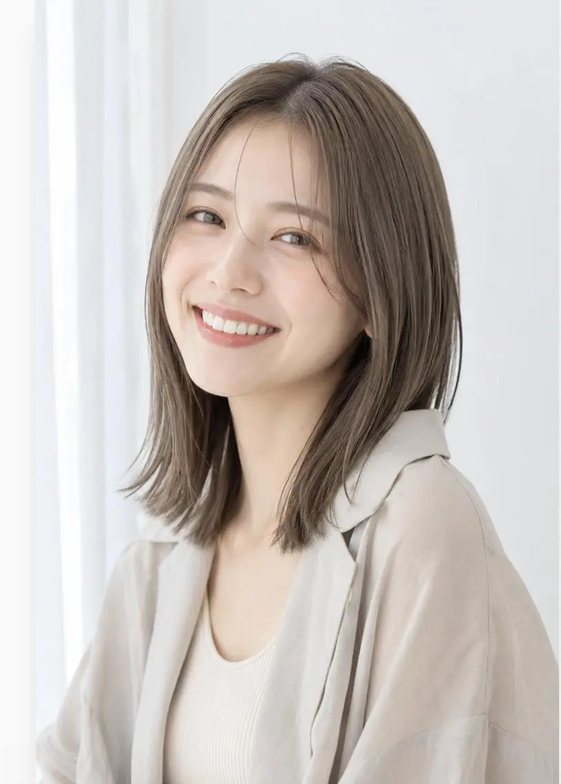 ミディアム カット ヘアカラー an・rata/ プチプラ/和歌山市駅のヘアスタイル