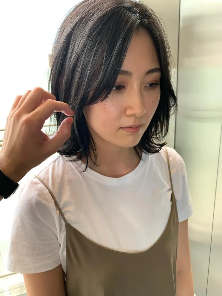 ミディアム カラー 韓国風ヘア 髪質改善サロン ARCHE野瀬冬馬のヘアスタイル